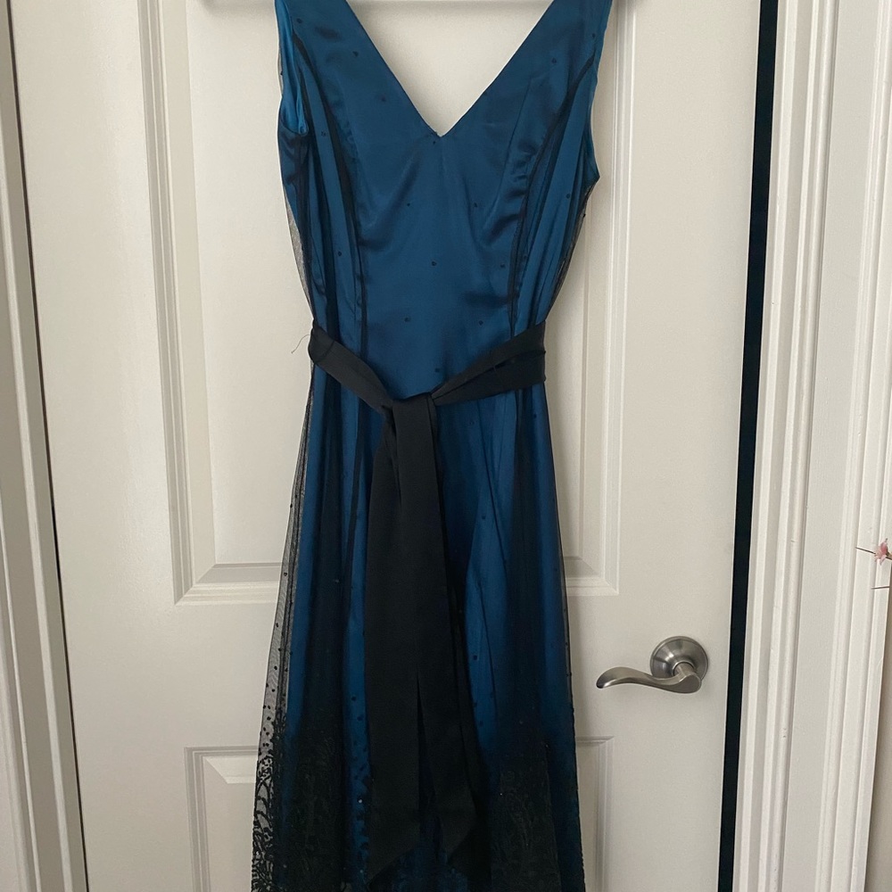 Adriana Papell beaded sheath dress - turquoise